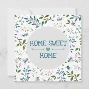 Home Sweet Home Anpassningsbar Teal Grönt Garden R Kort