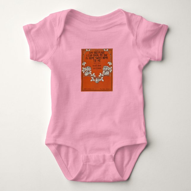Home Sweet Home - Baby snap T - Orange Tee (Framsida)