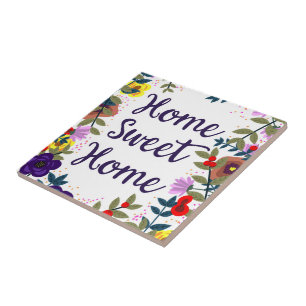 Home Sweet Home Blommigt Reef Kakelplatta