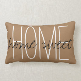 Home Sweet Home Brown Lumbarkudde