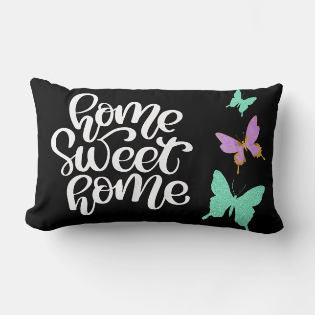 Home Sweet Home Butterfly Lumbarkudde (Framsida)