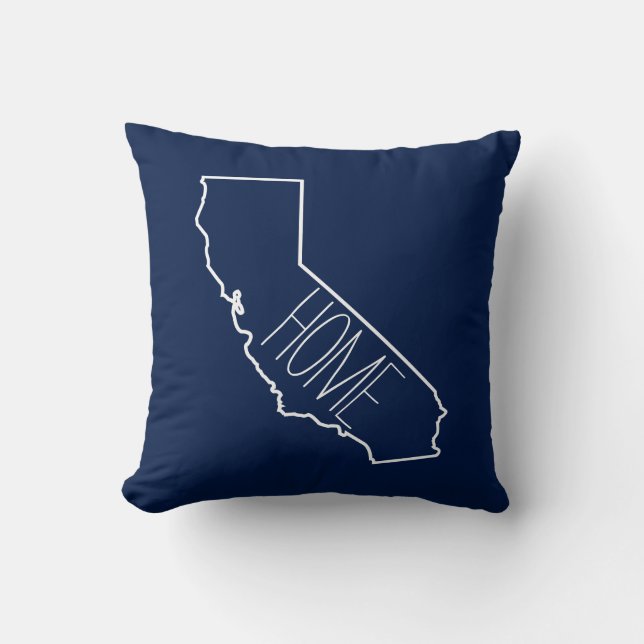 Home Sweet Home California Kudde (Framsida)