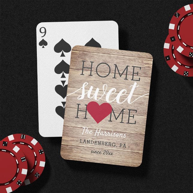 Home Sweet Home Family Namn & Hometown Casinokort (Skapare uppladdad)