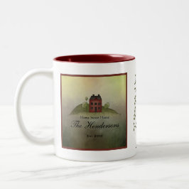 Home Sweet Home Family Namn Mugg