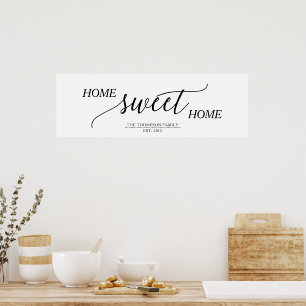 Home Sweet Home Family Namn Poster