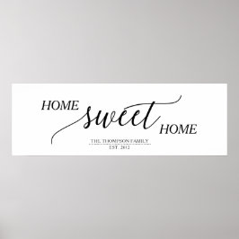 Home Sweet Home Family Namn Poster