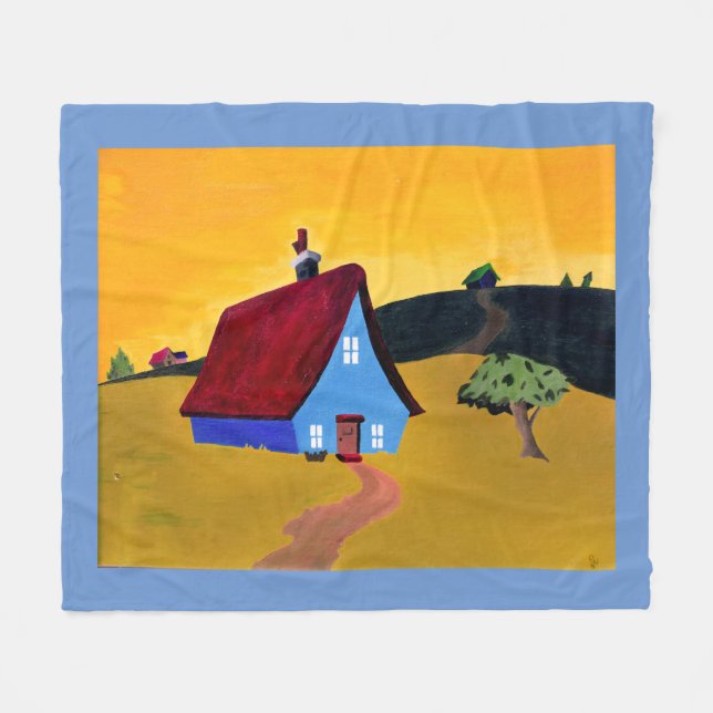 HOME SWEET HOME Fleece Blanket (Framsidan (Horisontell))