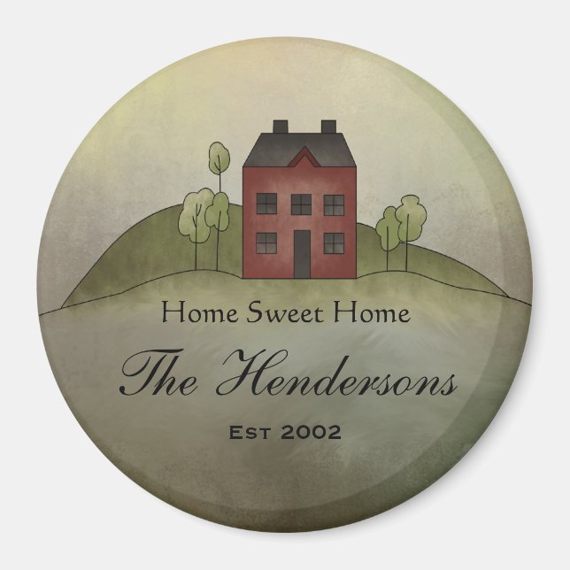 Home Sweet Home Fridge Magnet (Framsidan)