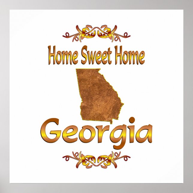 Home Sweet Home Georgia Poster (Framsidan)