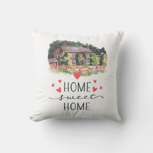 Home Sweet Home House Gardener Rustic Kudde (Framsida)