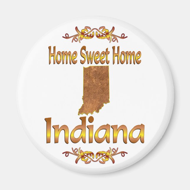 Home Sweet Home Indiana Magnet (Framsidan)
