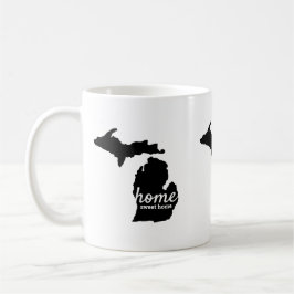 Home Sweet Home Michigan Silhouette Kaffemugg