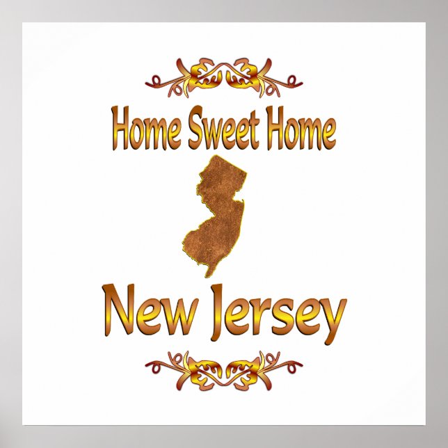 Home Sweet Home New jersey Poster (Framsidan)