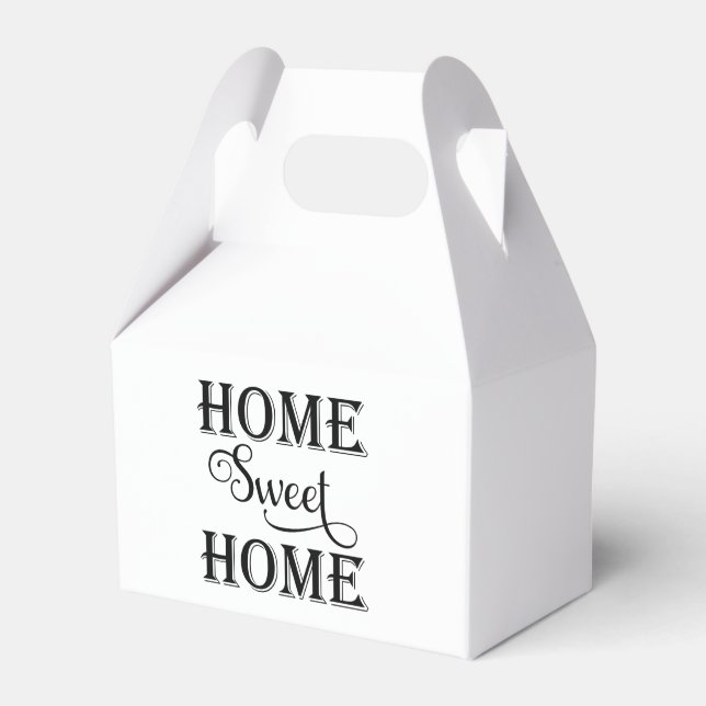 Home Sweet Home Open House Favor Box Presentaskar (Framsidan Sidan)