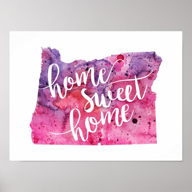 Home Sweet Home Oregon Poster (Framsidan)