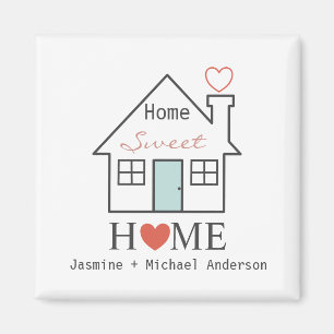 Home Sweet Home personlig Magnet