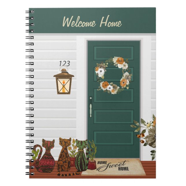 Home Sweet Home Photo Bok Anteckningsbok (Framsidan)
