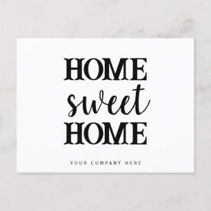 Home Sweet Home Real Gods-marknadsföring Vykort