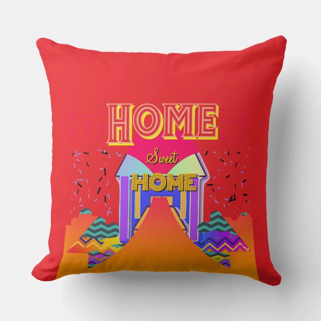 Home Sweet Home Red Kudde (Framsida)