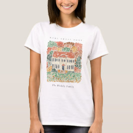 Home Sweet Home Thanksgiving Autumn Georgian House T Shirt