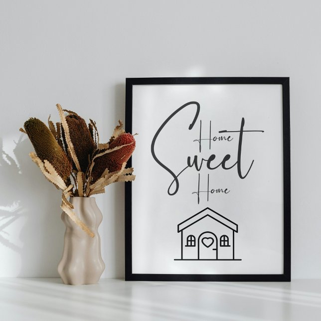 Home Sweet Home Typografie Poster  (Skapare uppladdad)