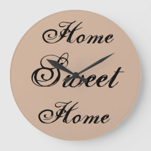 ~Home Sweet Home~ WALLCLOCK, ANPASSAT DET! Stor Klocka
