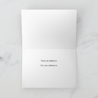 Home Sweet Home Worm and Apple Moving Announcement Tack Kort