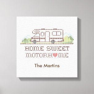 Home Sweet Motor Home Kanvastryck