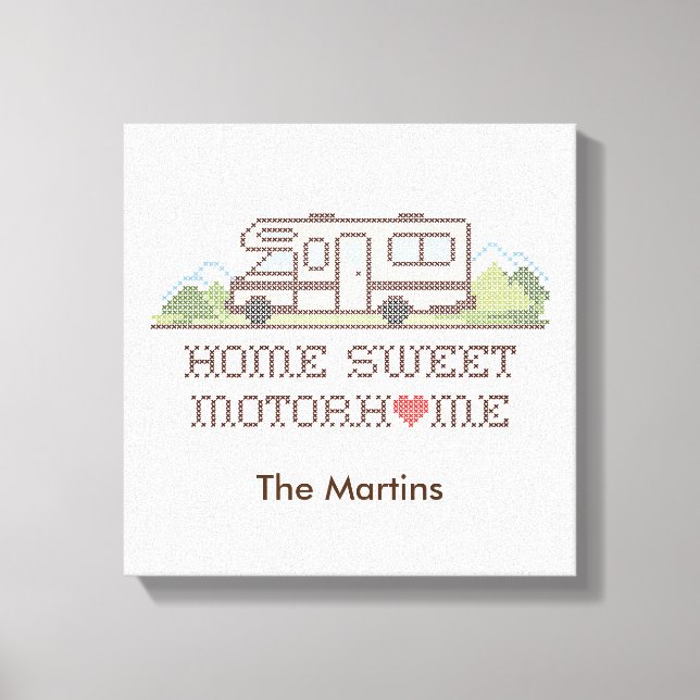 Home Sweet Motor Home Kanvastryck (Framsida)