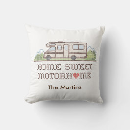Home Sweet Motor Home Pillow Kudde