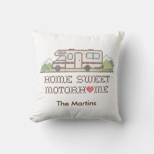 Home Sweet Motor Home Pillow Kudde