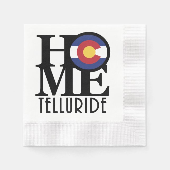 HOME Telluride Colorado Pappersservett (Framsidan)