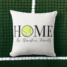 Home Tennis Boll Family Namn Kudde