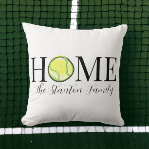 Home Tennis Boll Family Namn Kudde