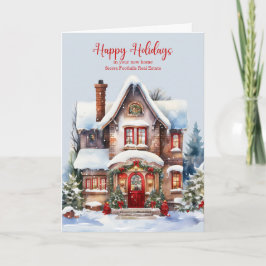 Home Themed Business Greeting from Realtor Custom Helgkort