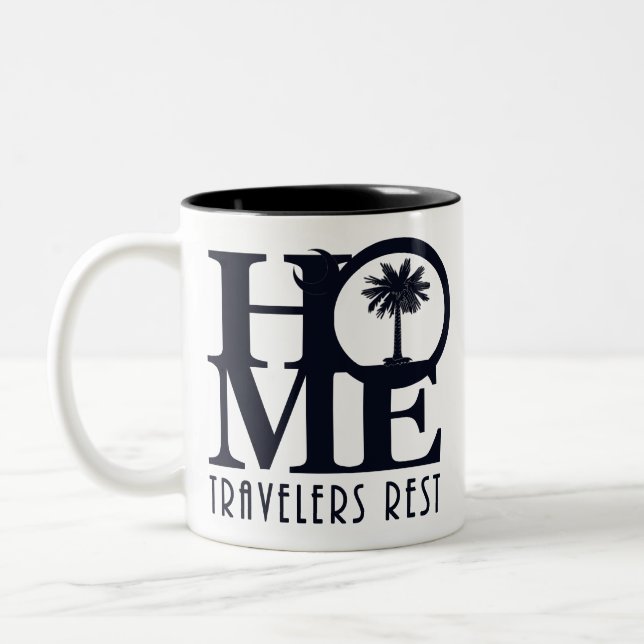 HOME Travelers Rest 11oz Två-Tonad Mugg (Vänster)