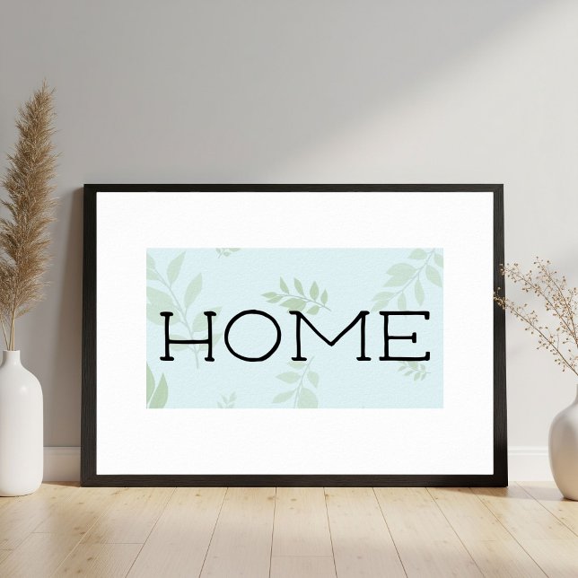 Home, Typography Wall Art, Printable Art Poster (Skapare uppladdad)