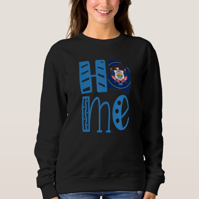 Home Utah i Block Brev T Shirt (Framsida)