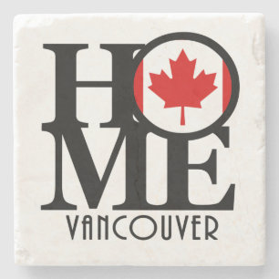 HOME Vancouver (Kanadas Flagga) Stenunderlägg