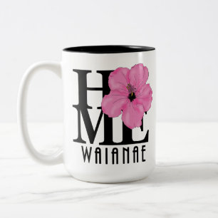 HOME Waianae Rosa Hibiscus 15oz Två-Tonad Mugg