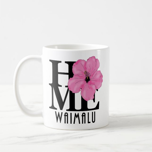 HOME Waimalu Rosa 11oz Kaffemugg (Vänster)
