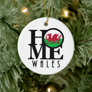 HOME Wales Julgransprydnad Keramik
