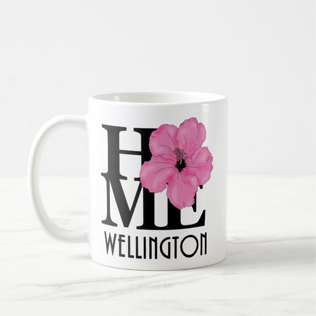 HOME Wellington Rosa Hibiscus 11oz Kaffemugg (Vänster)