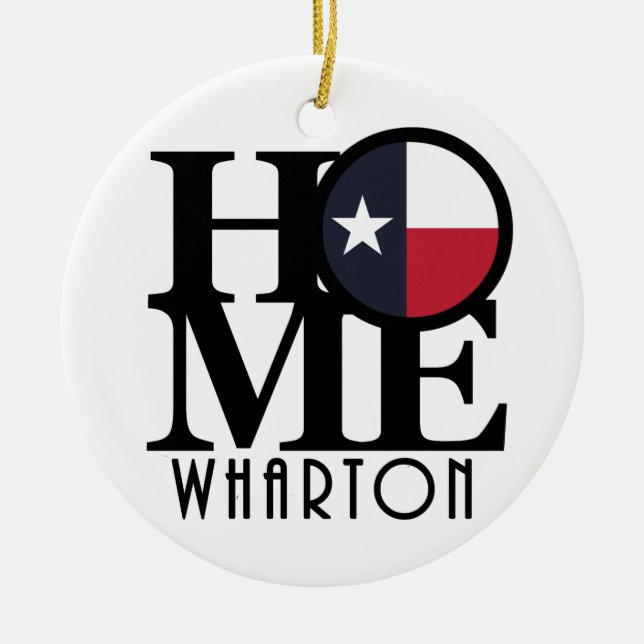 HOME Wharton Texas Julgransprydnad Keramik (Framsidan)