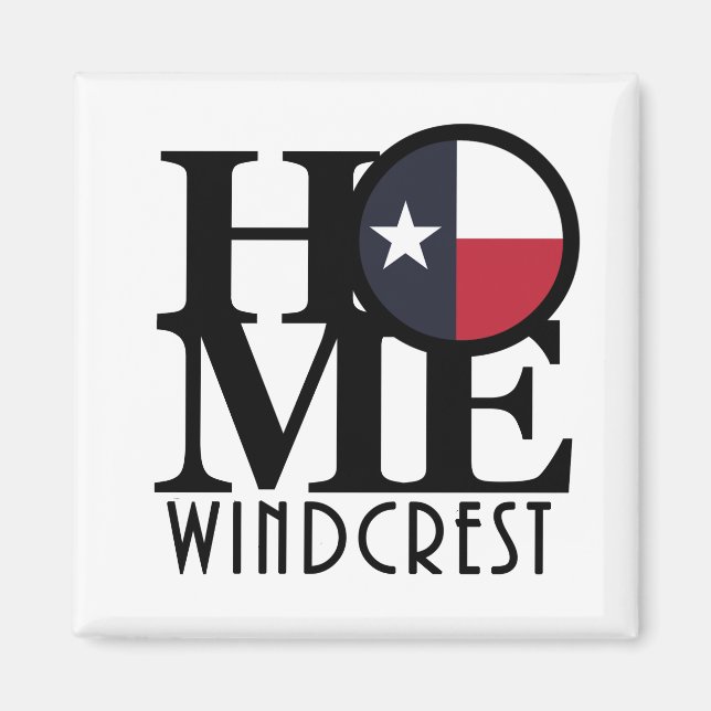 HOME Windcrest Texas Magnet (Framsidan)