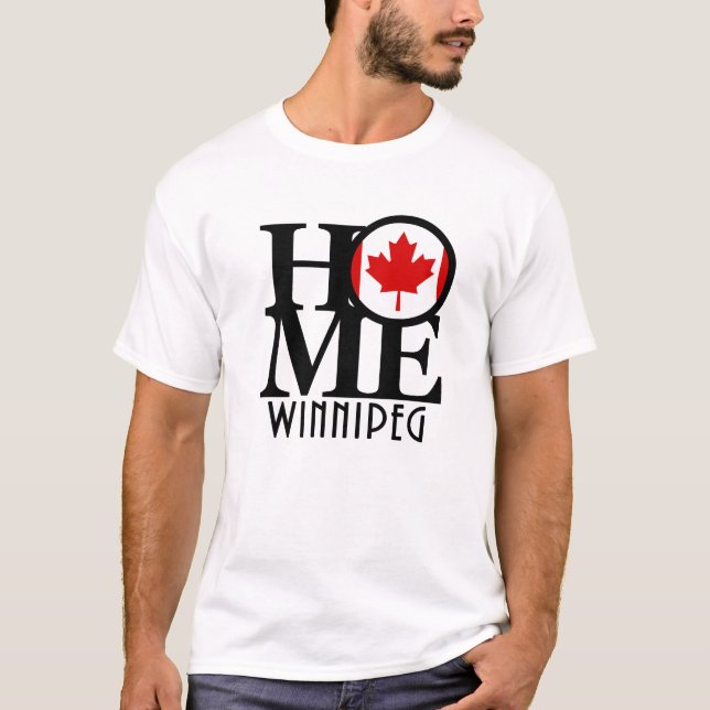 HOME Winnipeg Maple Löv T Shirt (Framsida)