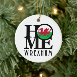 HOME Wrexham Wales Julgransprydnad Keramik