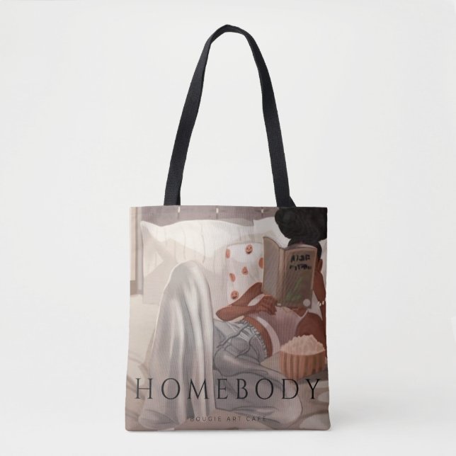 Homebody Girl Tote Tygkasse (Framsida)