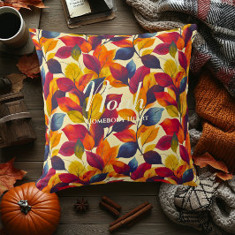 Homebody Heart Höst löv | Fall Home Decor Kudde