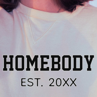 Homebody-inrättad årskjorta för B&W-tröjor T Shirt